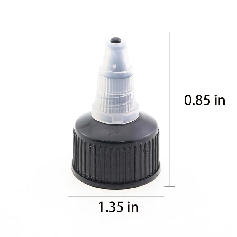 ZHYOHEN 10PCS 24/420mm Reusable HDPE Squeeze Bottle Tip Replacement Combination Caps for Cosmetic and Craft Container - Image 2